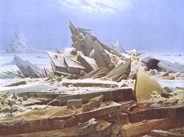 Caspar David Friedrich The Wreck of the Hope (nn03) Spain oil painting art